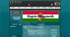 Desktop Screenshot of ifbb.hu